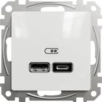 USB LAADIJA A+C 2,4A SCHNEIDER-ELECTRIC SEDNA DESIGN VALGE