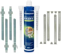 KEEMILINE MASS HJ FASTENERS POLYESTER R-KEM II 300ML + 2 OTSIKUT+ 4 POLTI JA TÜÜBLIT, STÜREENIVABA