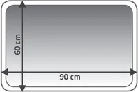 VANNITOAVAIP RIDDER LA OLA 60X90CM TUMEPUNANE POLÜESTER