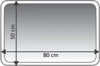 VANNITOAVAIP RIDDER DELHI 50X80CM TUMESININE POLÜESTER