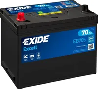 AUTOAKU EXIDE EXCELL 70AH 540A 266X172X223MM