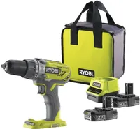 AKUTRELL RYOBI R18DD3-220SA59 18V 2X2,0AH + TARVIKUD