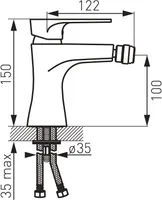 BIDEESEGISTI FERRO PLATTO BPL6, KROOM