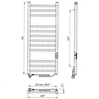 KÄTERÄTIKUIVATI LARIS "IMIDZ P12" MUST/PAREM 350X900 R3 190W