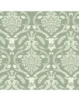 TAPEET ARTHOUSE STAG DAMASK SAGE GREEN 0,53X10,05M