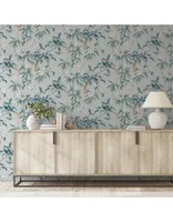 TAPEET ARTHOUSE ORIENTAL FLORAL BIRDS GREY/BLUE 0,53X10,05M