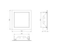 KONKTROLL-LUUK EUROPLAST CLICK METALL 300X300MM