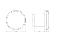 VENTILAATOR EUROPLAST E-EXTRA EAT125A 125MM KUULLAAGRIGA ANTRATSIIT