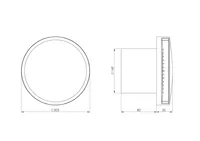 VENTILAATOR EUROPLAST E-EXTRA EAT150 150MM KUULLAAGRIGA