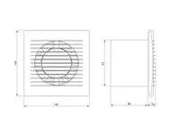 VENTILAATOR EUROPLAST E-EXTRA EE100A 100MM ANTRATSIIT