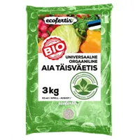 UNIVERSAALNE AIA TÄISVÄETIS ECOFERTIS ORGAANILINE 3KG