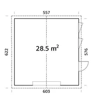 GARAAŽ PALMAKO ANDRE 28,5M² KIT