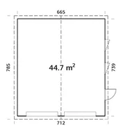 GARAAŽ PALMAKO ANDRE 44,7M² KIT