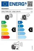 SUVEREHV 205/70/R15C FRONWAY VANPLUS 09 C/C/72 106/104R