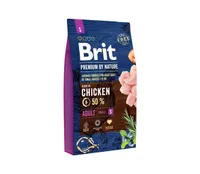 TÄISSÖÖT BRIT PREMIUM BY NATURE ADULT S 3KG