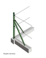 AIAPOSTI KALDTUGI 38X2500MM ZN