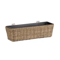 LILLEKAST RÕDULE WICKER 60X20XH17CM BEEŽ