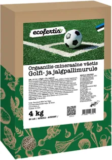 VÄETIS GOLFI-JA JALGPALLI MURULE ECOFERTIS ORGAANILIS-MINERAALNE 4KG