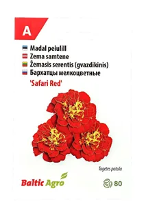 SEEMNED BALTIC AGRO PEIULILL 'SAFARI RED' PUNASED TÄIDISÕIED, 80S