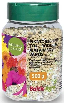 PIKATOIMELINE TOA-, RÕDU- JA AIATAIMEDE VÄETIS BALTIC AGRO 500G