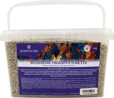 SÜGISENE OKASPUUVÄETIS HORTICOM 2KG