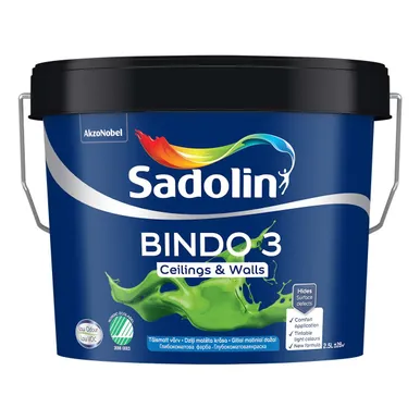 SEINA- JA LAEVÄRV SADOLIN BINDO 3 2,5L VALGE (BW) TÄISMATT