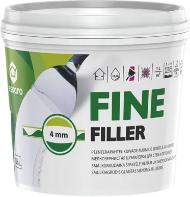 PAHTEL ESKARO FINE FILLER VALGE 0,6L/1KG