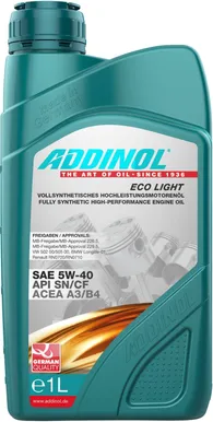 ÕLI ECO LIGHT 1L ADDINOL TÄISSÜNT.