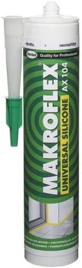 UNIVERSAALSILIKOON MAKROFLEX AX 104 VALGE 300ML