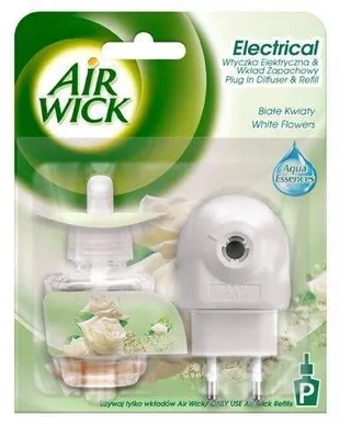 ELEKTRILINE ÕHUVÄRSKENDAJA AIR WICK ELECTRICAL WHITE FLOWERS KOMPLEKT PISTIK + TÄIDE 19ML