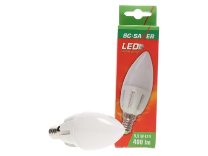 LEDLAMP C37 KÜÜNAL 5,5 W E14 400LM SCSAVER