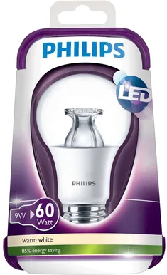 LED LAMP 9,5 - 60W E27 WW 230V A60 CL PHILIPS