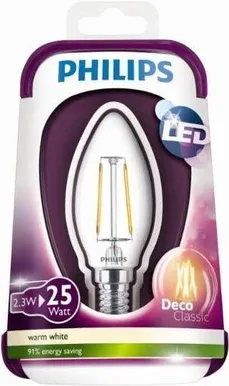 LED LAMP 2,5 - 25W E14 CLASSIC WW B35 CL PHILIPS