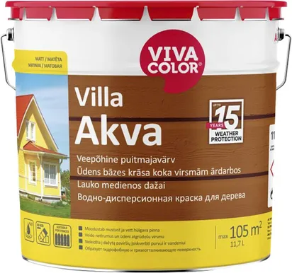 PUITFASSAADIVÄRV VIVACOLOR VILLA AKVA 11,7L VÄRVITU (C) MATT