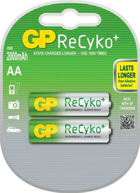 AKUPATAREI GP RECYKO AA 2-PAKK 2100MAH