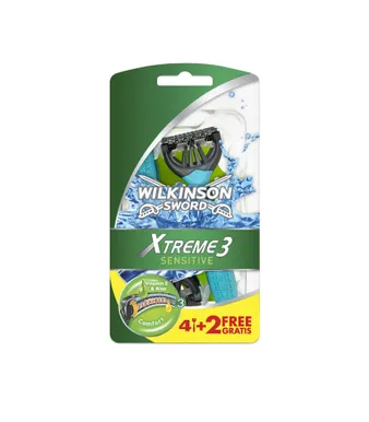 RASEERIJA WILKINSON SWORD XTREME3 SENSITIVE 4+2TK