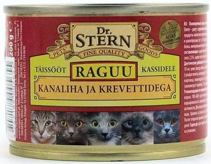 KASSIKONSERV KANALIHA JA KREVETT RAGUU DR.STERN