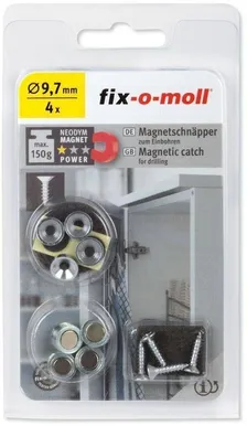 MAGNETSULGURID UKSESISESED D9,7X6,4MM, MAX 0,15KG, 4KMPL