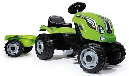 TRAKTOR SMOBY KÄRUGA ROHELINE