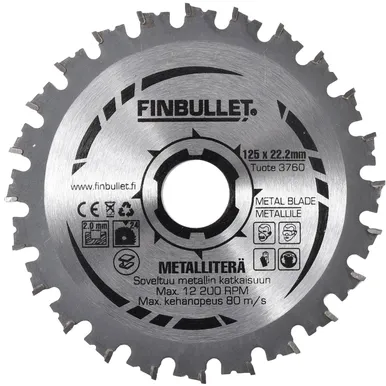 SAEKETAS FINBULLET PLEKILE 125/24T/22 TCT