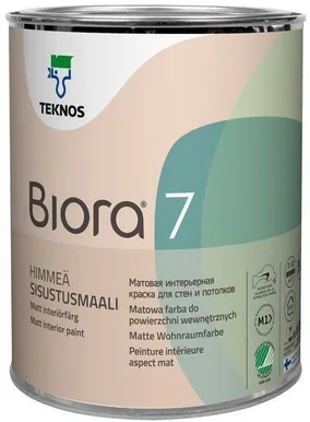 SEINAVÄRV TEKNOS BIORA 7 0,9L VALGE MATT