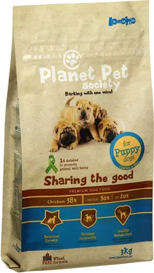 LEMMIKLOOMA TÄISTOIT KUTSIKATELE PLANET PET SOCIETY KANALIHAGA 3KG