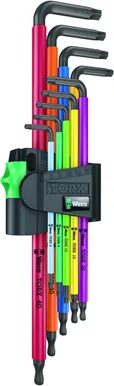 TORXVÕTMETE KOMPLEKT T8-T40 9 OSA WERA TORX®, MULTICOLOUR, BLACKLA