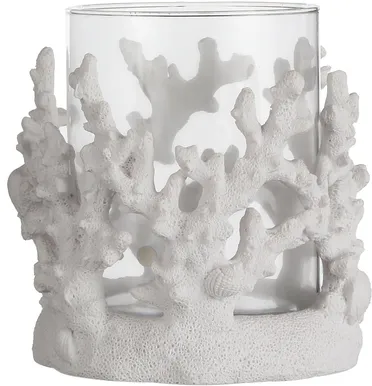 KÜÜNLAALUS SEASSPRING CORAL Ø14,5X15CM VALGE