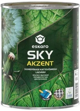 LAEVÄRV ESKARO AKZENT SKY 0,9L VALGE TÄISMATT