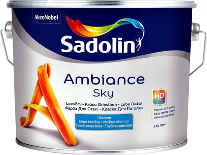 LAEVÄRV SADOLIN AMBIANCE SKY 2,5L VALGE TÄISMATT