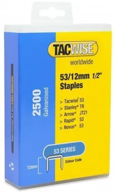 KLAMBRID TACWISE 53/12MM BLISTER 2500TK PAKIS