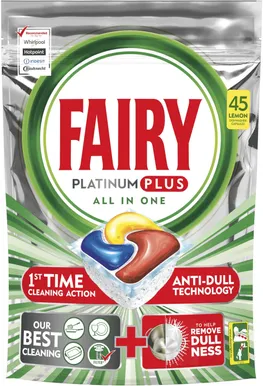 NÕUDEPESMASINA KAPSLID FAIRY PLATINUM PLUS YELLOW 45TK