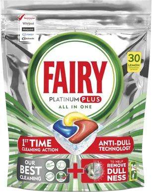 NÕUDEPESMASINA KAPSLID FAIRY PLATINUM PLUS YELLOW 30TK