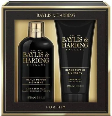 KINKEKOMPLEKT BAYLIS&HARDING MUST PIPAR 2-OSALINE MEESTELE